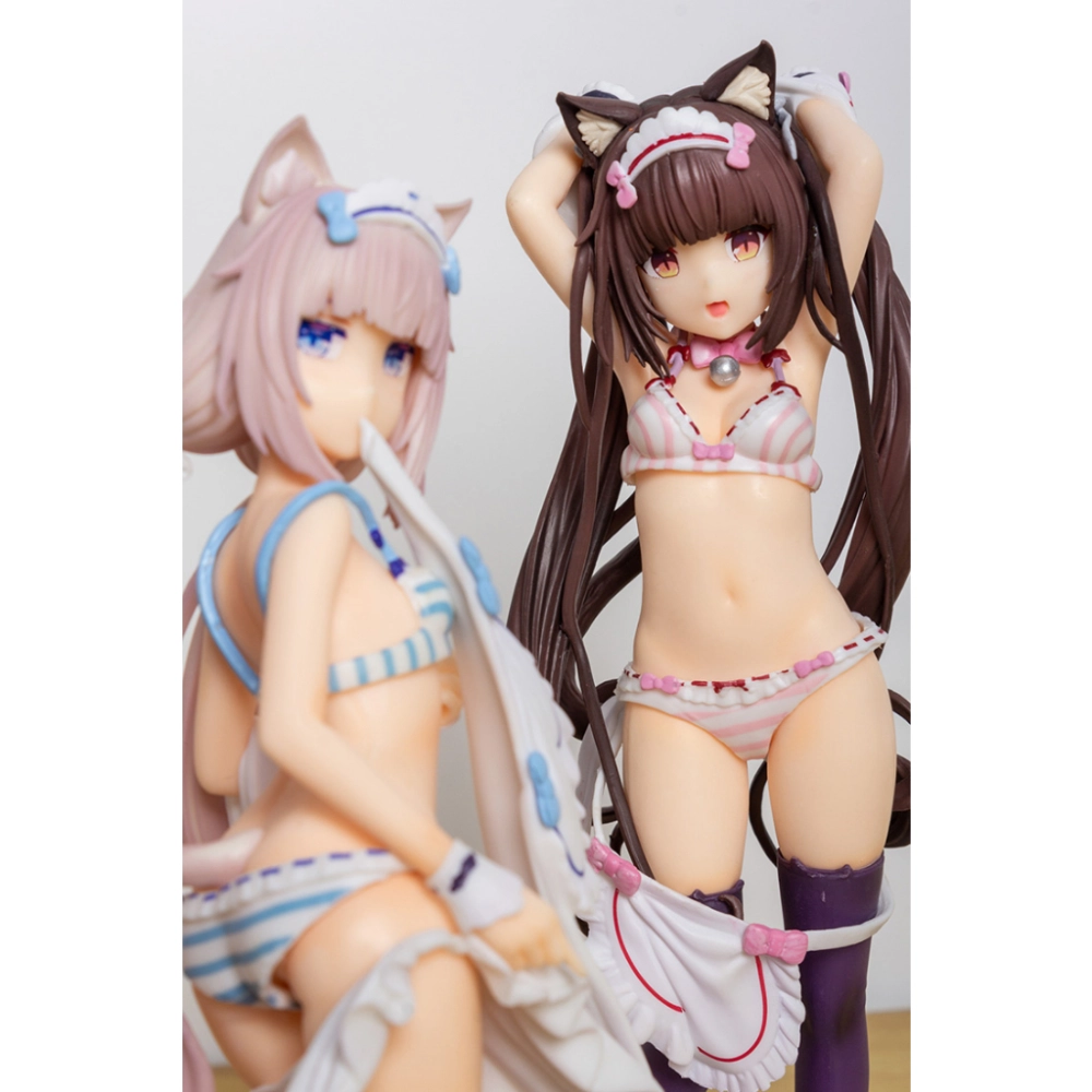 Nekopara Vanilla / Chocola Dress up time Change Cloth 1/7 Sexy Cute PVC Figure 