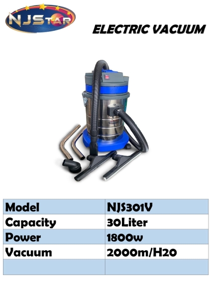 NJSTAR INDUSTRIAL VACUUM CLEANER NJS301 CLEANER SERIES NJSTAR INDUSTRIAL Johor Bahru (JB), Malaysia, Pontian Supplier, Suppliers, Supply, Supplies | NJS Machinery & Hardware Sdn Bhd