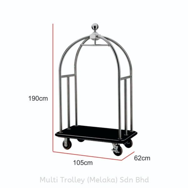 Stainless Steel Luggage Trolley Platform Trolley Material Handling Equipment (MHE) Malaysia, Melaka Supplier, Suppliers, Supply, Supplies | Multi Trolley (Melaka) Sdn Bhd