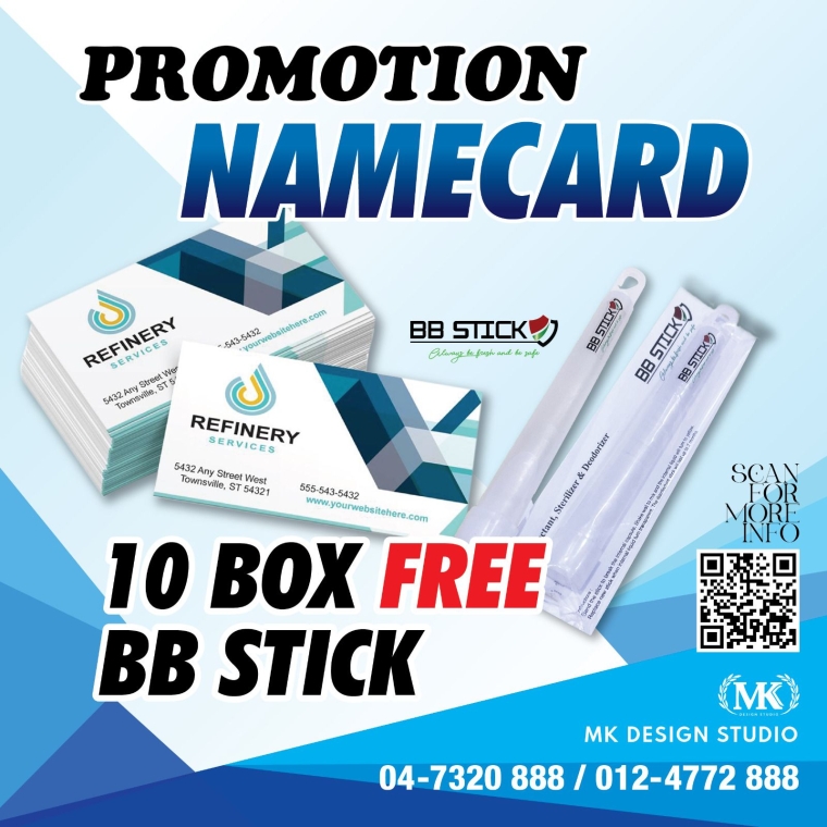 PROMOTION NAMECARD 10BOX FREE BB STICK!!!