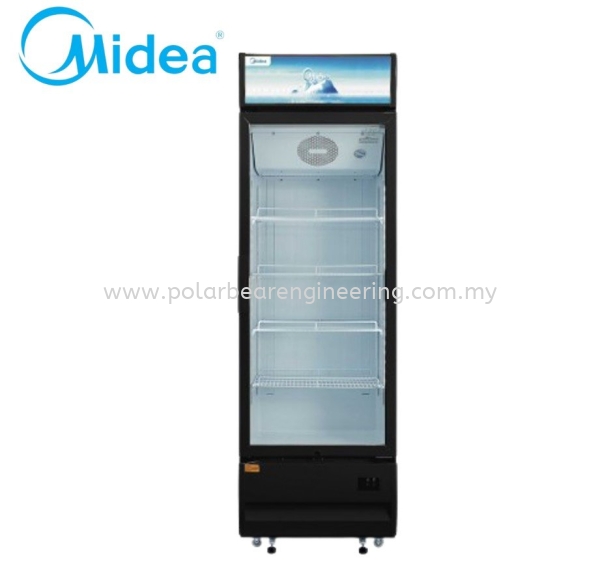 *MIDEA* 400L SHOW CASE 1 DOOR DISPLAY UPRIGHT CHILLER PETI SEJUK KOMERSIAL Sabah, Malaysia, Tawau Supplier, Suppliers, Supply, Supplies | Polar Bear Engineering Sdn Bhd