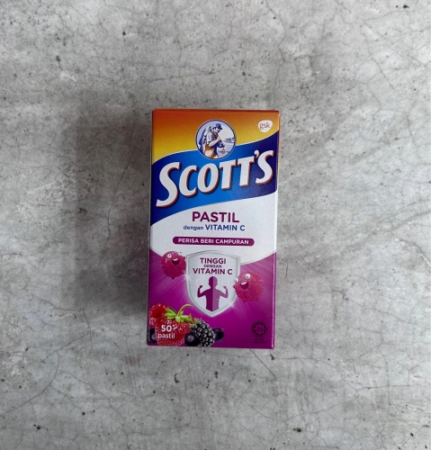 Scott's Pastil Vitamin C Mixberries 50's 100g