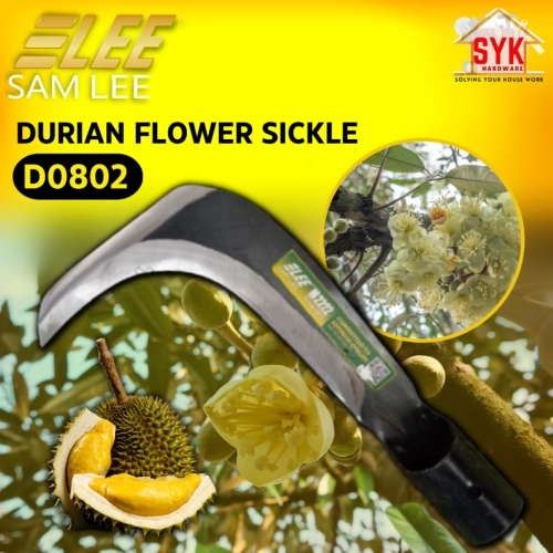 SYK Samlee M2222 D0802 1Pcs Durian Flower Sickle Leaf Flower Pruning Knife Pisau Bunga Durian Gardening Tools