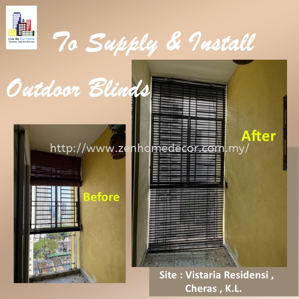 Outdoor Blinds Outdoor Blinds Wooden Blinds Blinds Selangor, Malaysia, Kuala Lumpur (KL), Puchong, Shah Alam Supplier, Suppliers, Supply, Supplies | Zen Home Decor