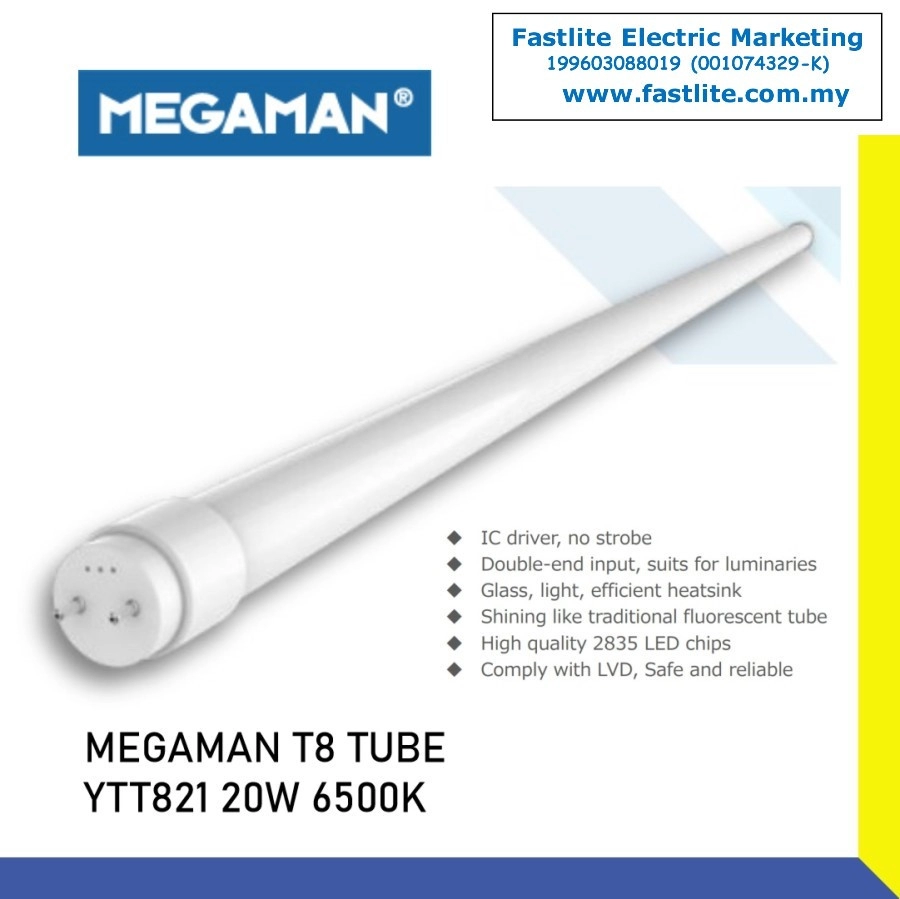 Megaman T8 20W 4ft LED tubes