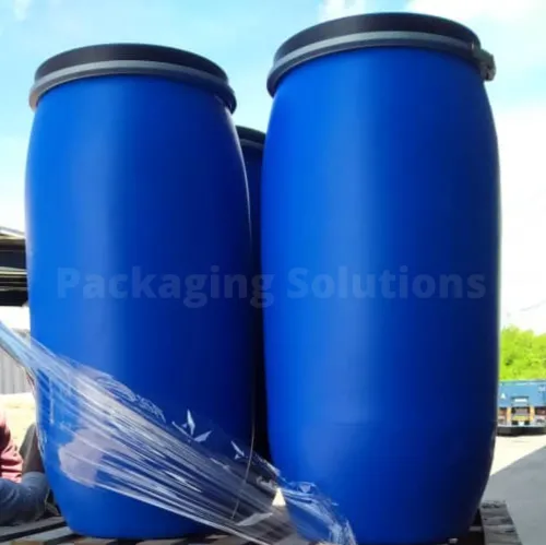 New Open Top Plastic Blue Drum 160L