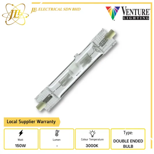 VENTURE MH-DE 150W/3000K AQUA TUBE RX7S DOUBLE ENDED BULB