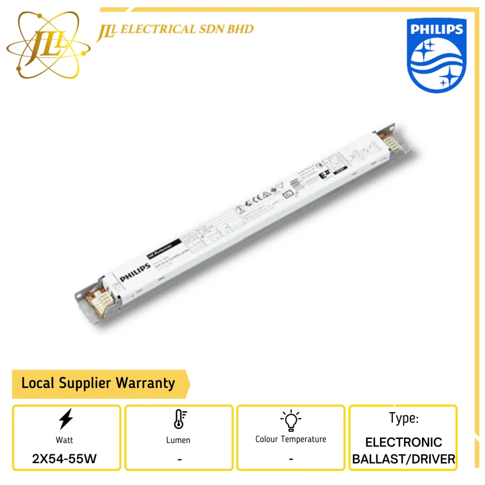 PHILIPS HFP 2X54-55W TL5/PLL HO III 220-240V IDC ELECTRONIC BALLAST/DRIVER 913713028366