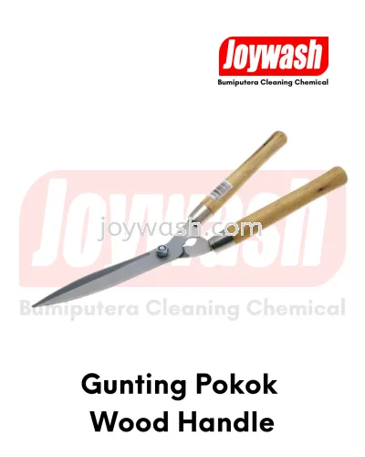 Gunting Pokok Wood Handle