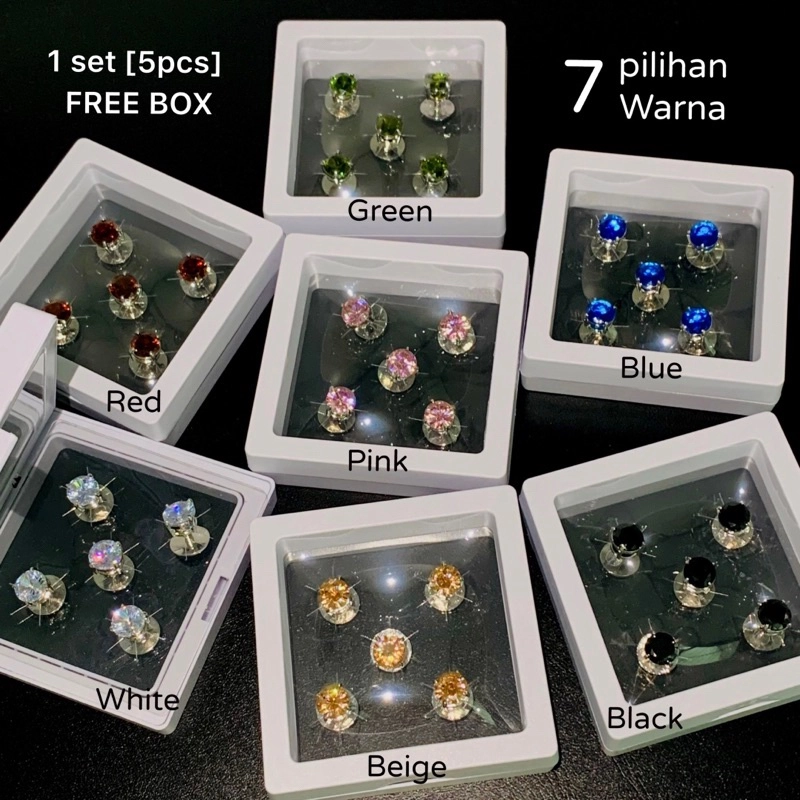 Elegant Brooch [FREE BOX] Butang Baju Melayu Batu Zircon Nikah Button Malay Kerongsang Lelaki Butang Baju