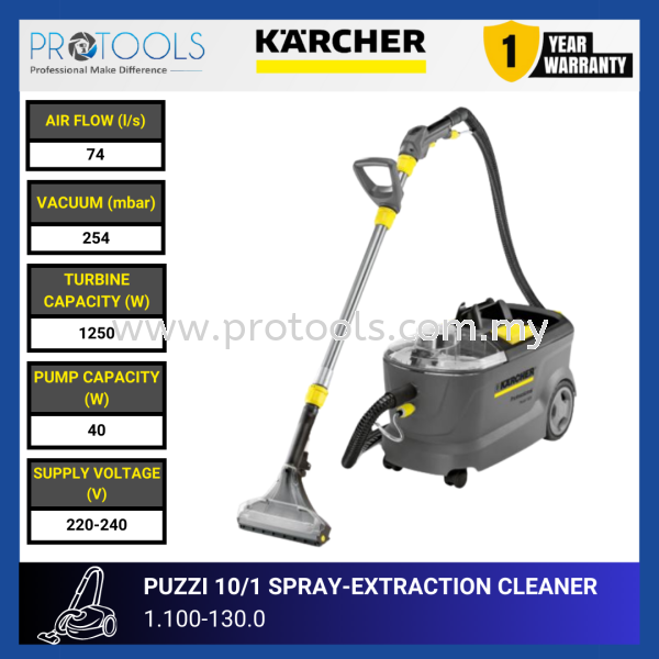 KARCHER PUZZI 10/1 SPRAY EXTRACTION CLEANER | 1.100-130.0 Carpet Cleaners Professional Cleaning HOME AND PROFESSIONAL CLEANING Johor Bahru (JB), Malaysia, Senai Supplier, Suppliers, Supply, Supplies | Protools Hardware Sdn Bhd