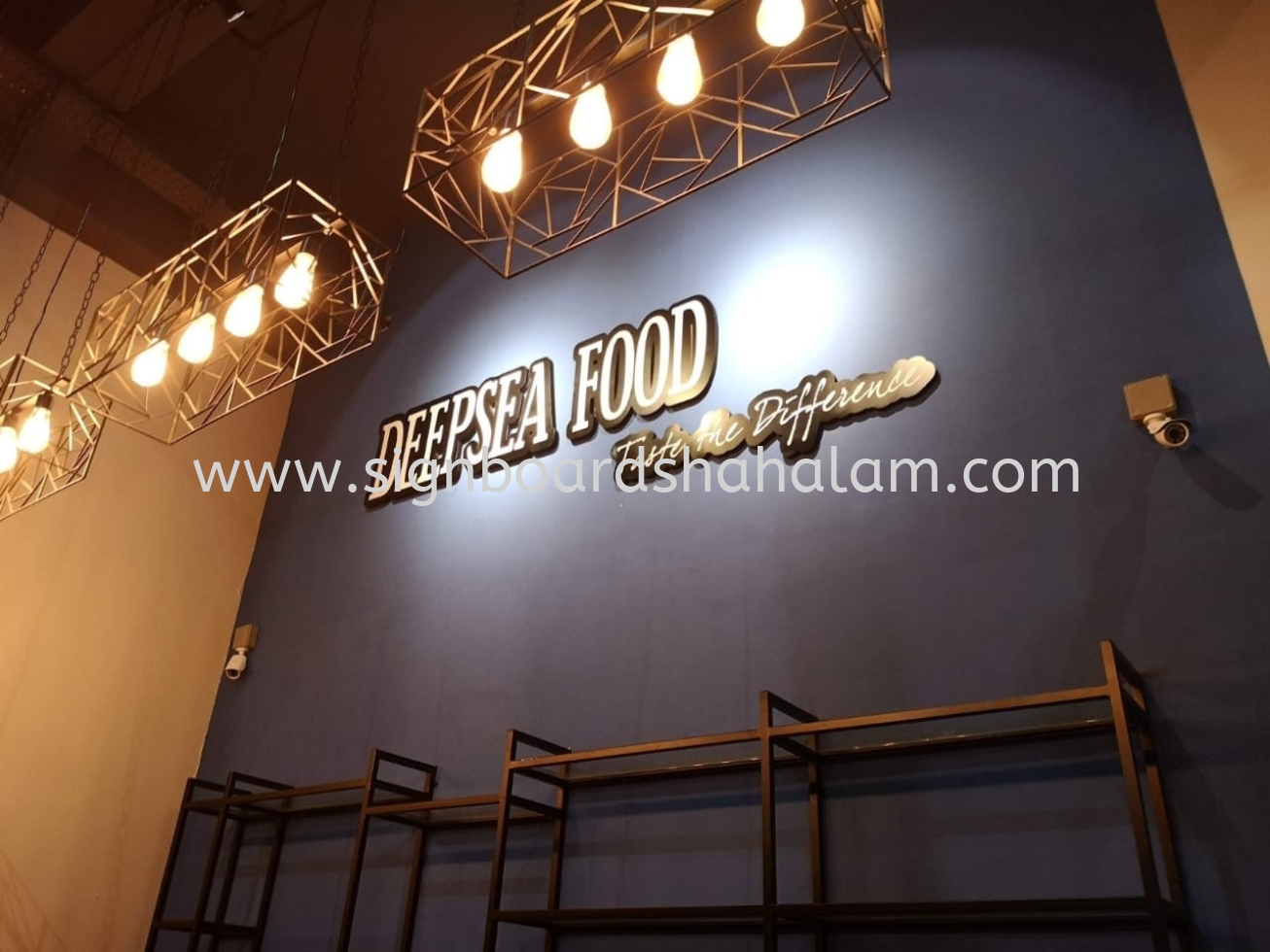 DEEPSEA FOOD INDOOR PVC FOAM BOARD 3D LETTERING SIGNAGE