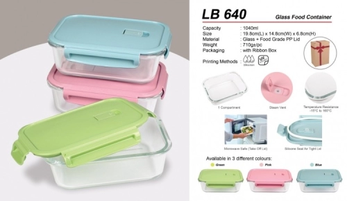 LB 640 Glass Food Container