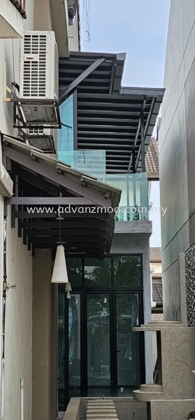 Mild Steel Awning Cover With Aluminium Composite Panels Roofing & Awning  Selangor, Malaysia, Kuala Lumpur (KL), Puchong Supplier, Supply, Supplies, Retailer | Advanz Mod Trading