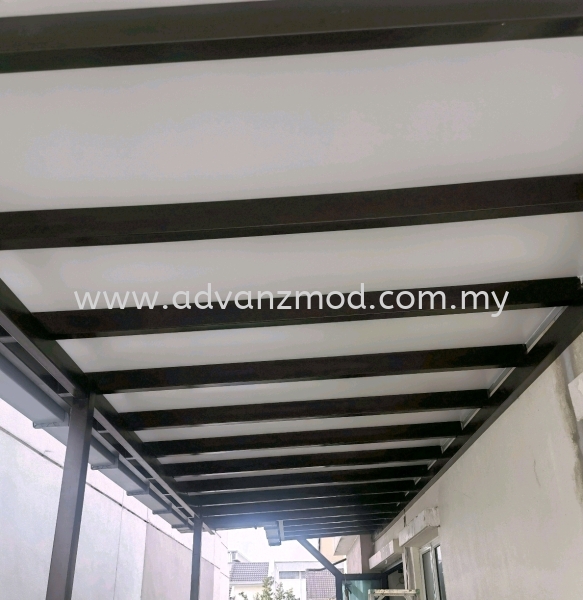 Mild Steel Awning Cover With Aluminium Composite Panels Roofing & Awning  Selangor, Malaysia, Kuala Lumpur (KL), Puchong Supplier, Supply, Supplies, Retailer | Advanz Mod Trading