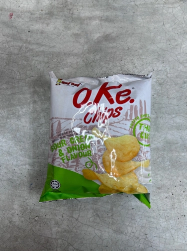 Hari Hari Oke Chips Sour Cream & Onion Flavour 60g