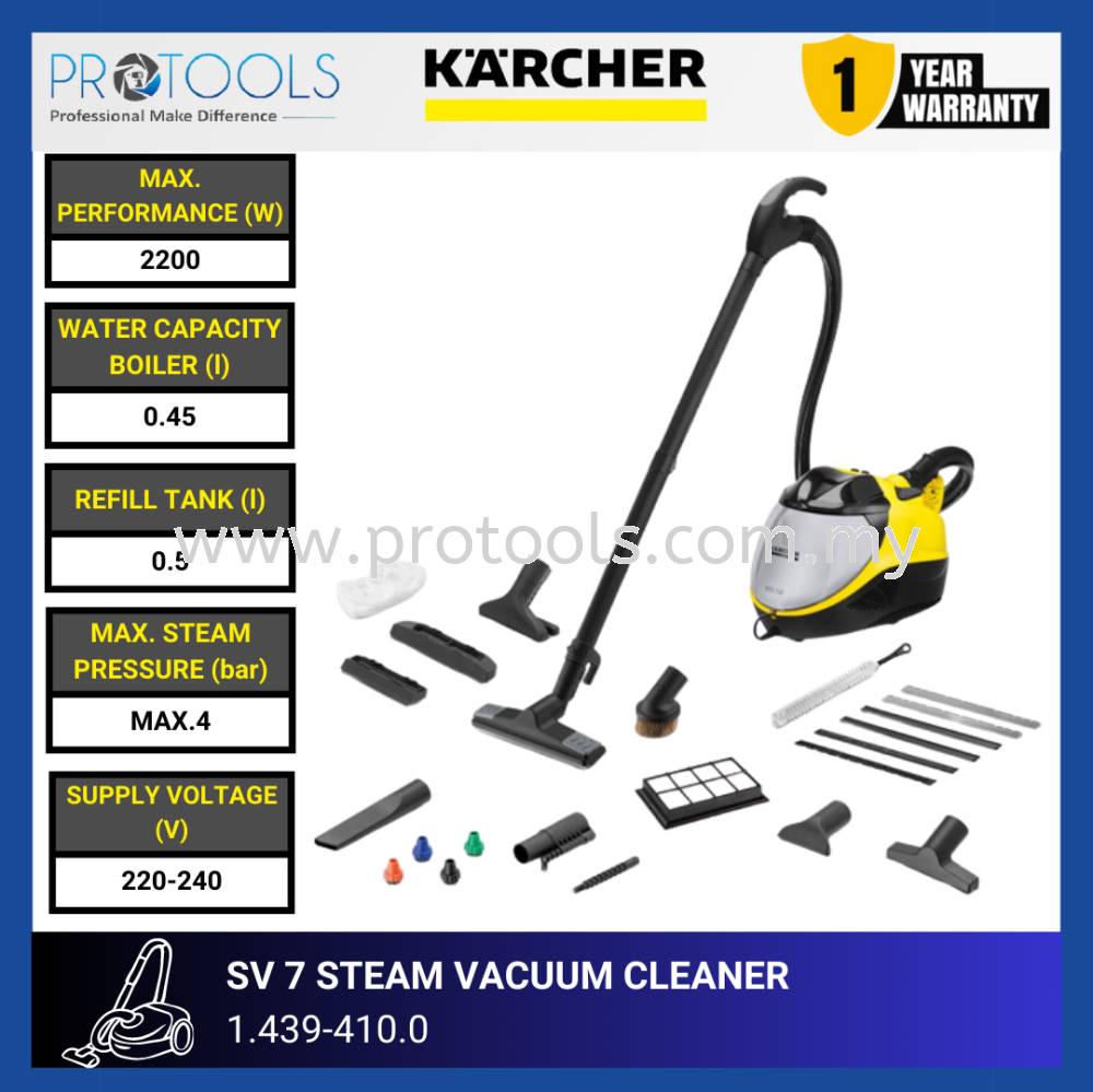 KARCHER SV7 STEAM VACUUM CLEANER (1.439-410.0) | RAMADAN SPECIAL SALES WITH F.O.C FROM 10 APRIL ~ 30 APRIL Vacuum Cleaners Cleaning HOME AND PROFESSIONAL CLEANING Johor (JB), Malaysia, Senai ...