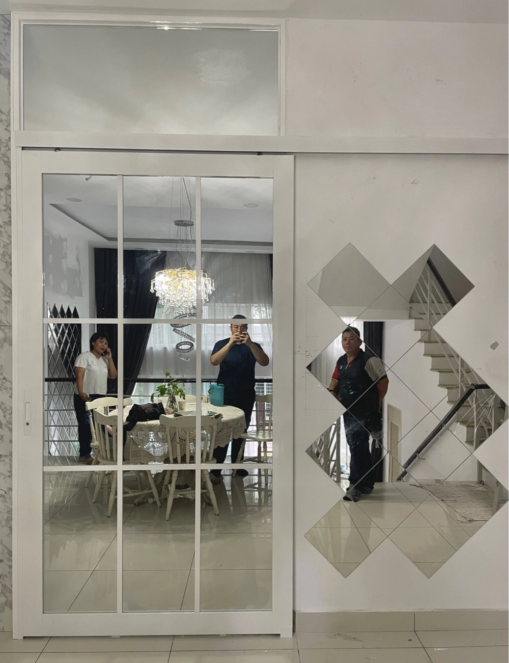 Tofu Grid Mirror Hanging Door (Tiara South/Semenyih)