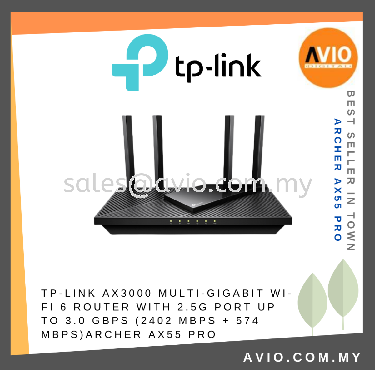 AX3000 Wifi 6 Router, Multi-Gigabit Mesh Router Dual Band, Mesh Support NEW