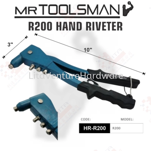 MR TOOLSMAN BRAND R200 HAND RIVETER HRR200