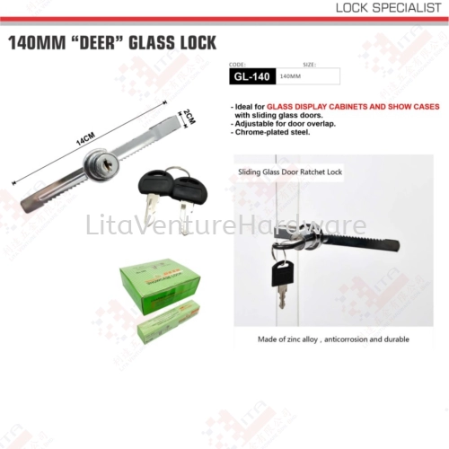 140MM DEER GLASS LOCK GL140