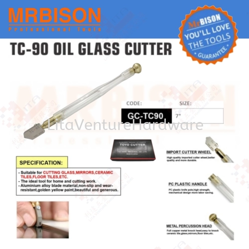 MRBISON BRAND TC-90 OIL GLASS CUTTER GCTC90