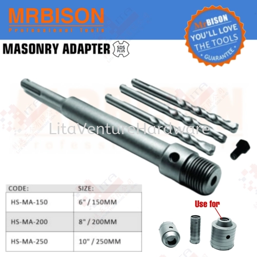 MRBISON BRAND MASONRY ADAPTER HSMA150 HSMA200 HSMA250