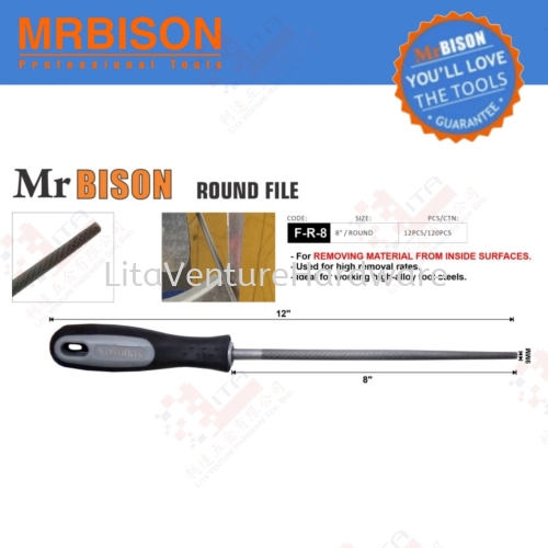 MRBISON BRAND ROUND FILE FR8