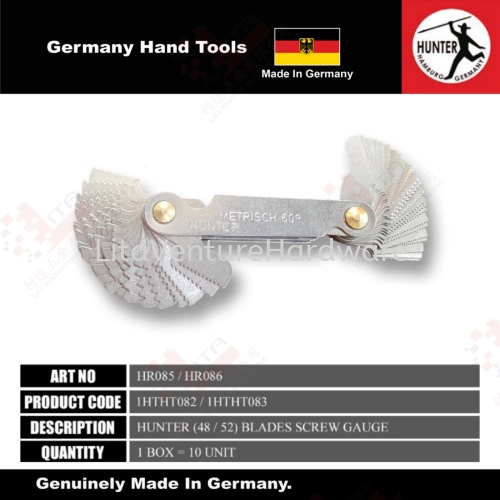 HUNTER GERMANY BRAND BLADES SCREW GAUGE 1HTHT082 1HTHT083