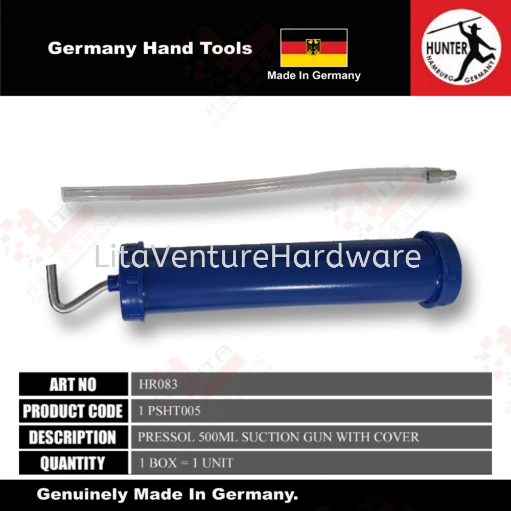 HUNTER GERMANY BRAND SUCTION GUN WITH COVER 1PSHT005