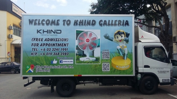 Lorry Advertising for Khind Galleria 5 Tons box lorry body wrap Lorry Advertising Vehicle Advertising Malaysia, Selangor, Kuala Lumpur (KL), Puchong Services | AD-ON-BUS SDN BHD