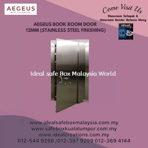 Aegeus Security Bookroom Door / Bookroom Door BRD 12mm Stainless Steel Finishing 