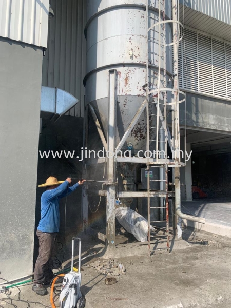  Painting Service Silo Staircase  Johor Bahru (JB), Malaysia, Ulu Tiram Supplier, Suppliers, Supply, Supplies | Jin Dong Steel Works & Invisible Grille