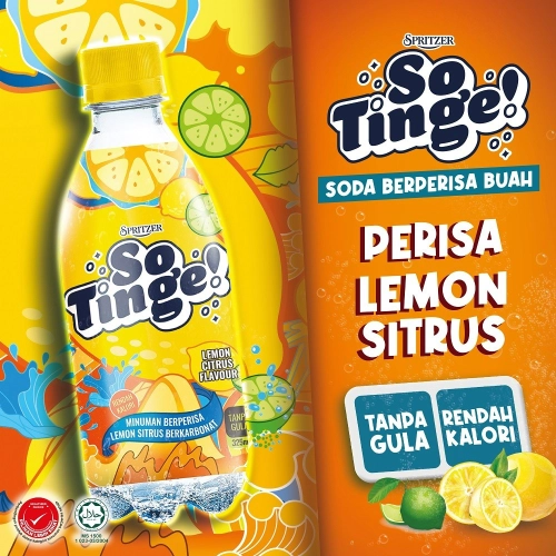 Spritzer So Tinge Lemon Citrus Flavour 325ml