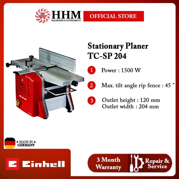 ( PRE-ORDER 1 WKS ) EINHELL Stationary Planer TC-SP 204 Planer Wood Working Tools Kuala Lumpur (KL), Malaysia, Selangor, PJ Supplier, Suppliers, Supply, Supplies | HHM Machinery & Instruments Sdn Bhd