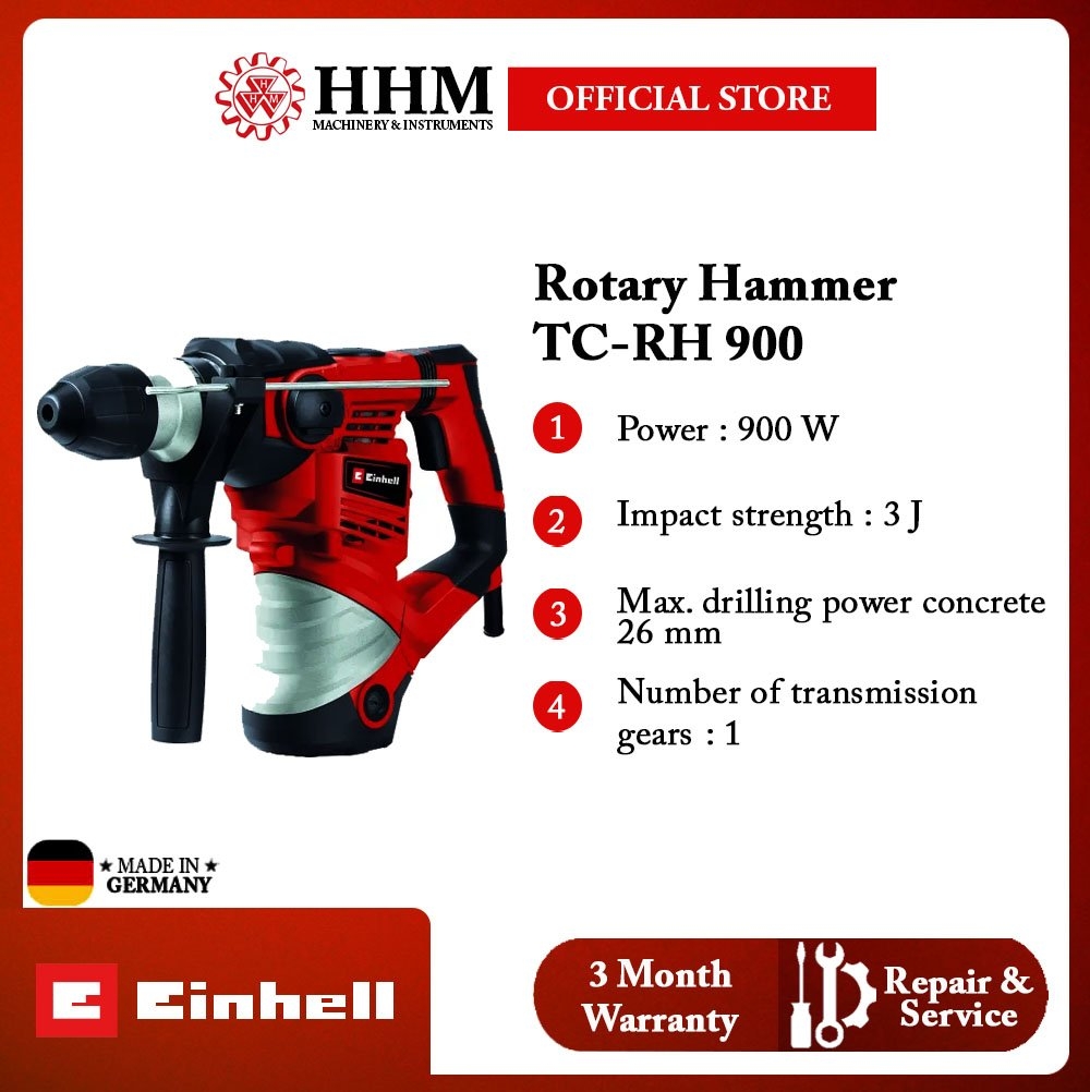 EINHELL Rotary Hammer (TC-RH 900) Rotary/Demolition Hammer Power Tools  Kuala Lumpur (KL), Malaysia, Selangor,
