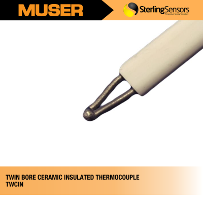 TWCIN Twin Bore Ceramic Insulated Thermocouple | Sterling Sensors by Muser