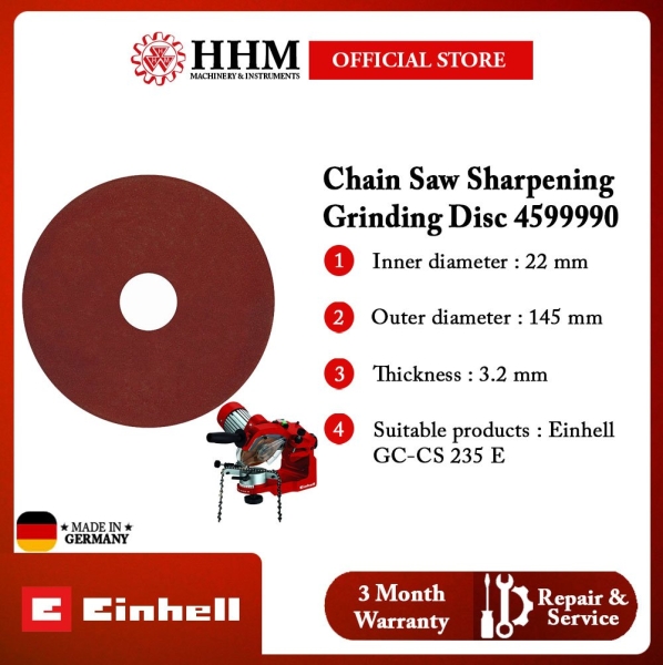 EINHELL Chain Sharpener Grinding Disc (4599990) Other Tools Kuala Lumpur (KL), Malaysia, Selangor, PJ Supplier, Suppliers, Supply, Supplies | HHM Machinery & Instruments Sdn Bhd