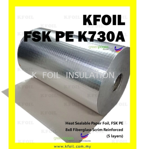 FSK PE K730A (1.25 x 2000m) Foil Scrim Kraft with PE