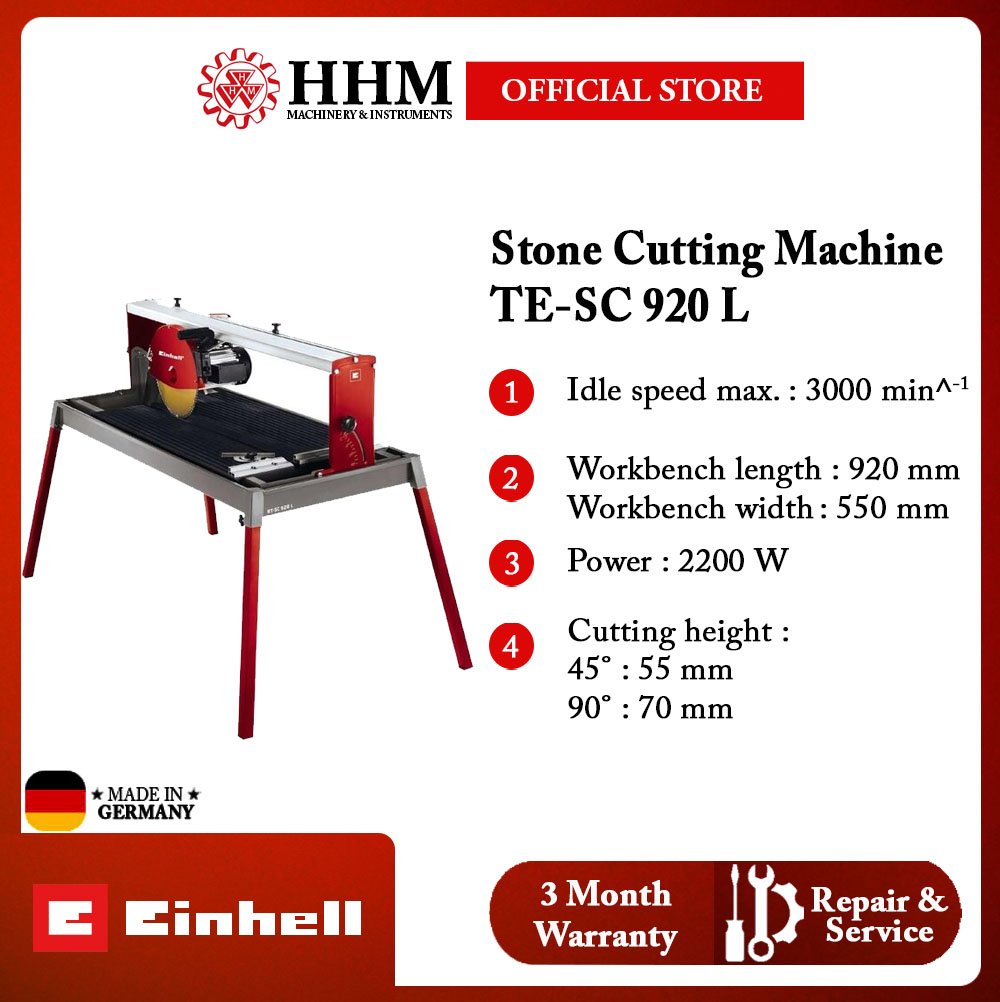 ( PRE-ORDER 1 WKS ) Einhell TE-SC 920 L Stone Cutting Machine