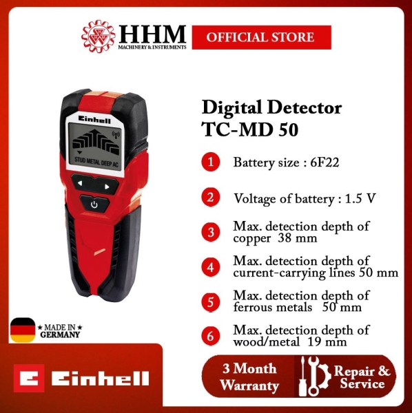 EINHELL Digital Detector (TC-MD 50) Digital Detector Measuring Instruments Kuala Lumpur (KL), Malaysia, Selangor, PJ Supplier, Suppliers, Supply, Supplies | HHM Machinery & Instruments Sdn Bhd