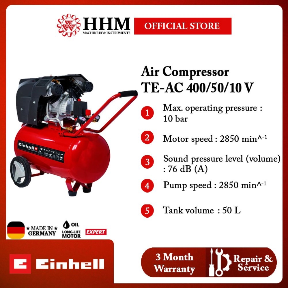 EINHELL Air Compressor (TE-AC 400/50/10 V) Air Compressor Air