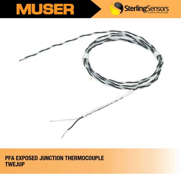 TWEJUP PFA Exposed Junction Thermocouple | Sterling Sensors by Muser Wire Thermocouple Thermocouple Sterling Sensors Kuala Lumpur (KL), Malaysia, Selangor, Sunway Velocity Supplier, Suppliers, Supply, Supplies | Muser Apac Sdn Bhd