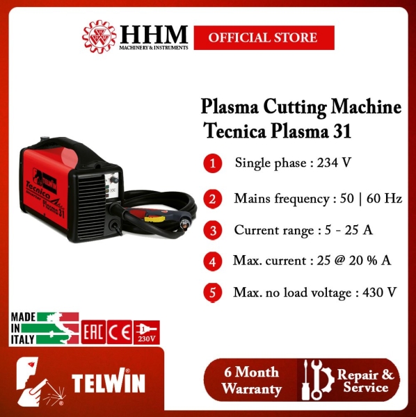 ( PRE-ORDEr 1 WKS ) TELWIN Plasma Cutting Machine 每 Tecnica Plasma 31 Plasma Cutting Metal Working Tools Kuala Lumpur (KL), Malaysia, Selangor, PJ Supplier, Suppliers, Supply, Supplies | HHM Machinery & Instruments Sdn Bhd