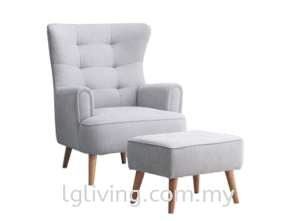 LOGAN WING CHAIR + STOOL LOUNGE CHAIRS LIVING Penang, Malaysia Supplier, Suppliers, Supply, Supplies | LG FURNISHING SDN. BHD.
