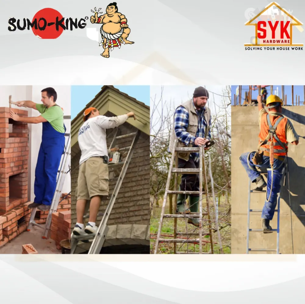 SYK Sumo King All In One Aluminum Ladder Foldable Multipurpose Ladder ...