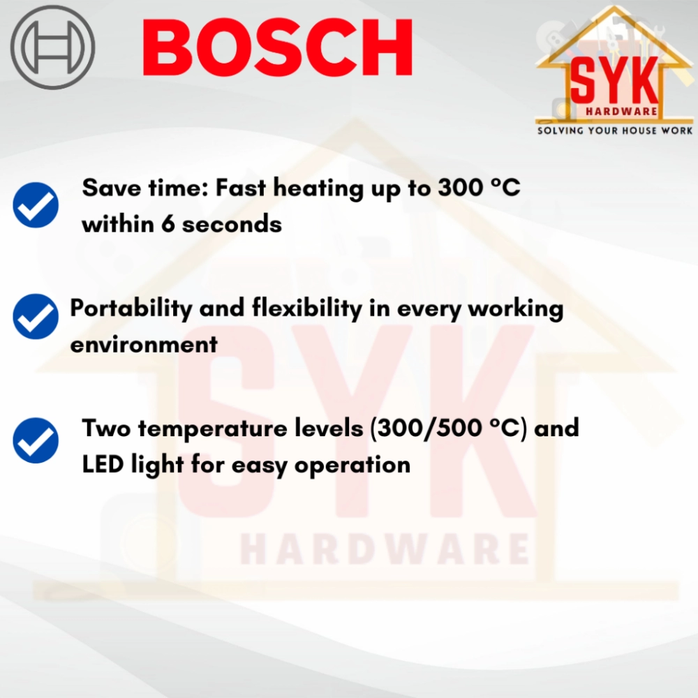 SYK Bosch GHG 18V-50 Solo Cordless Heat Gun Battery Heater Glue Remover  Mesin Bateri Pemanasan 0 601 2A6 580 Home & Livings Tools & Home  Improvement Water Pumps, Parts & Accessories Negeri