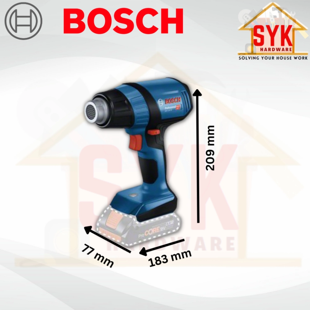 SYK Bosch GHG 18V-50 Solo Cordless Heat Gun Battery Heater Glue Remover  Mesin Bateri Pemanasan 0 601 2A6 580 Home & Livings Tools & Home  Improvement Water Pumps, Parts & Accessories Negeri