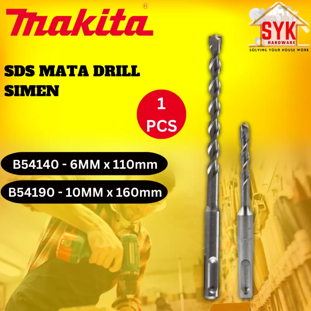 SYK Makita B54140 B54190 SDS Cement Drill Bit Power Tools Cordless Hammer Accessories Mata Drilling Simen