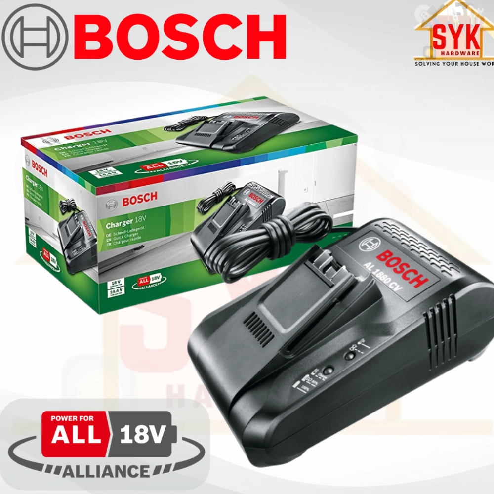 SYK Bosch 18V PBA 18V 4.0Ah 1600A011T8 AL1880CV 1600A011UO Home